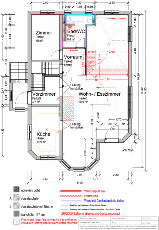 Aushang Plan-EG-Einfamilienhaus
